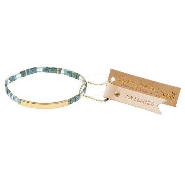 Good Karma Miyuki Bracelet | Joy & Kindness | Marine Gold