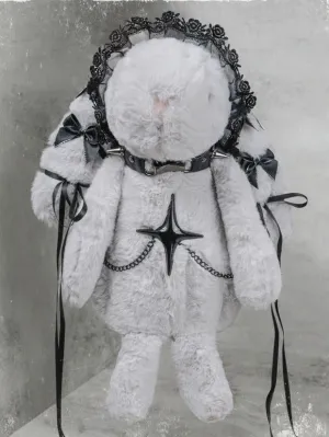 Gothic Lolita Bag White Spandex Bows Lace Polyester Fiber Cross-body Bag Lolita Accessories
