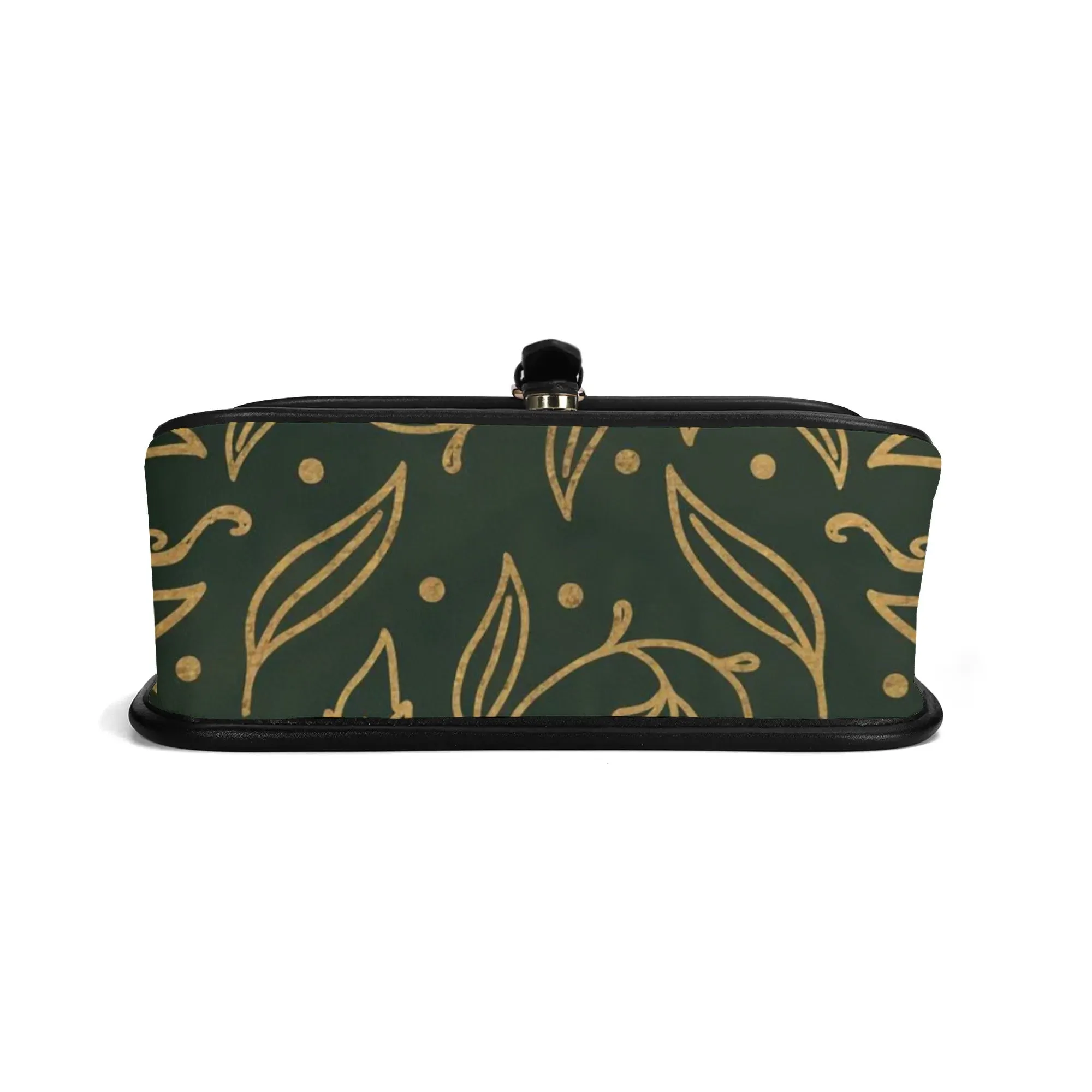 Green Leaf Mandala Womens Vegan Buckle Shoulder bag