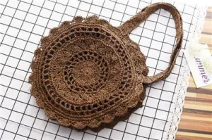 Handmade Straw Vintage Rattan Knitted Travel Bags