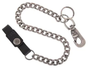Harley-Davidson® Men's Spare Parts 25 in Wallet Chain, Antique Nickel HDMWC11585