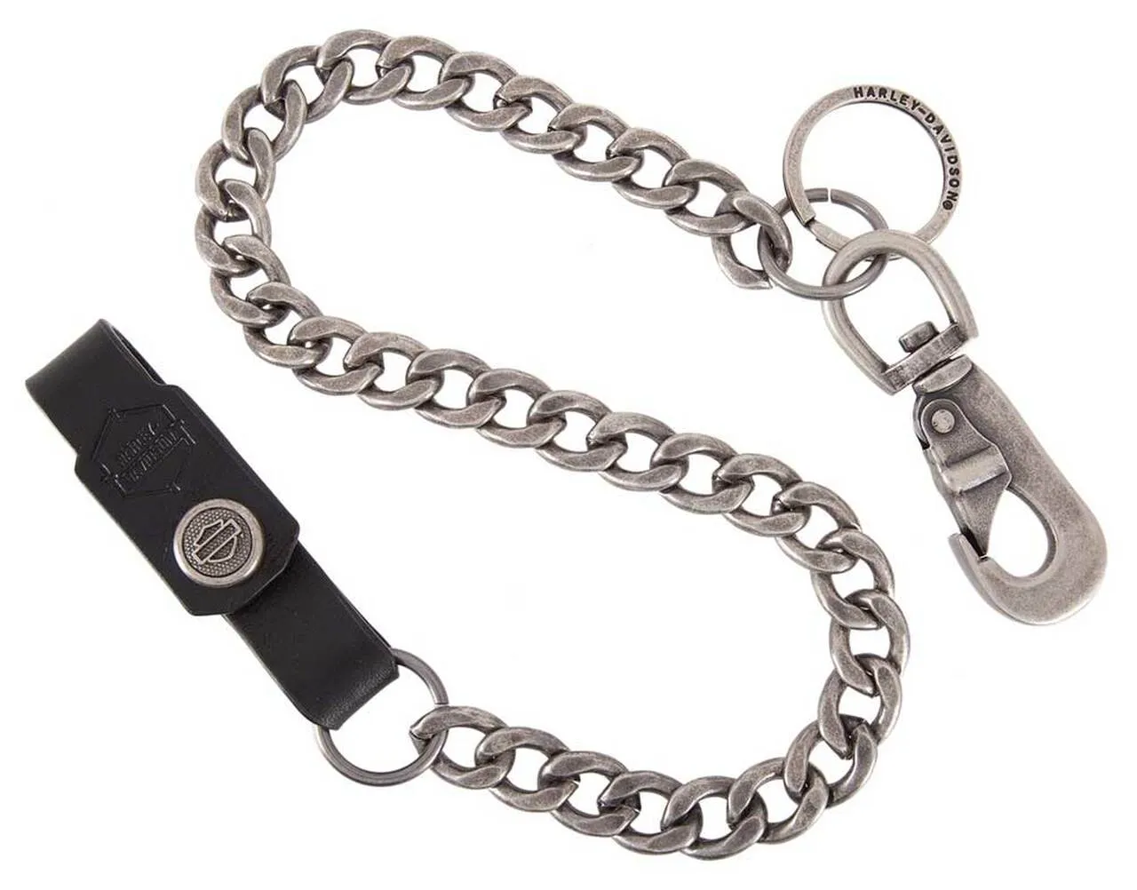 Harley-Davidson® Men's Spare Parts 25 in Wallet Chain, Antique Nickel HDMWC11585