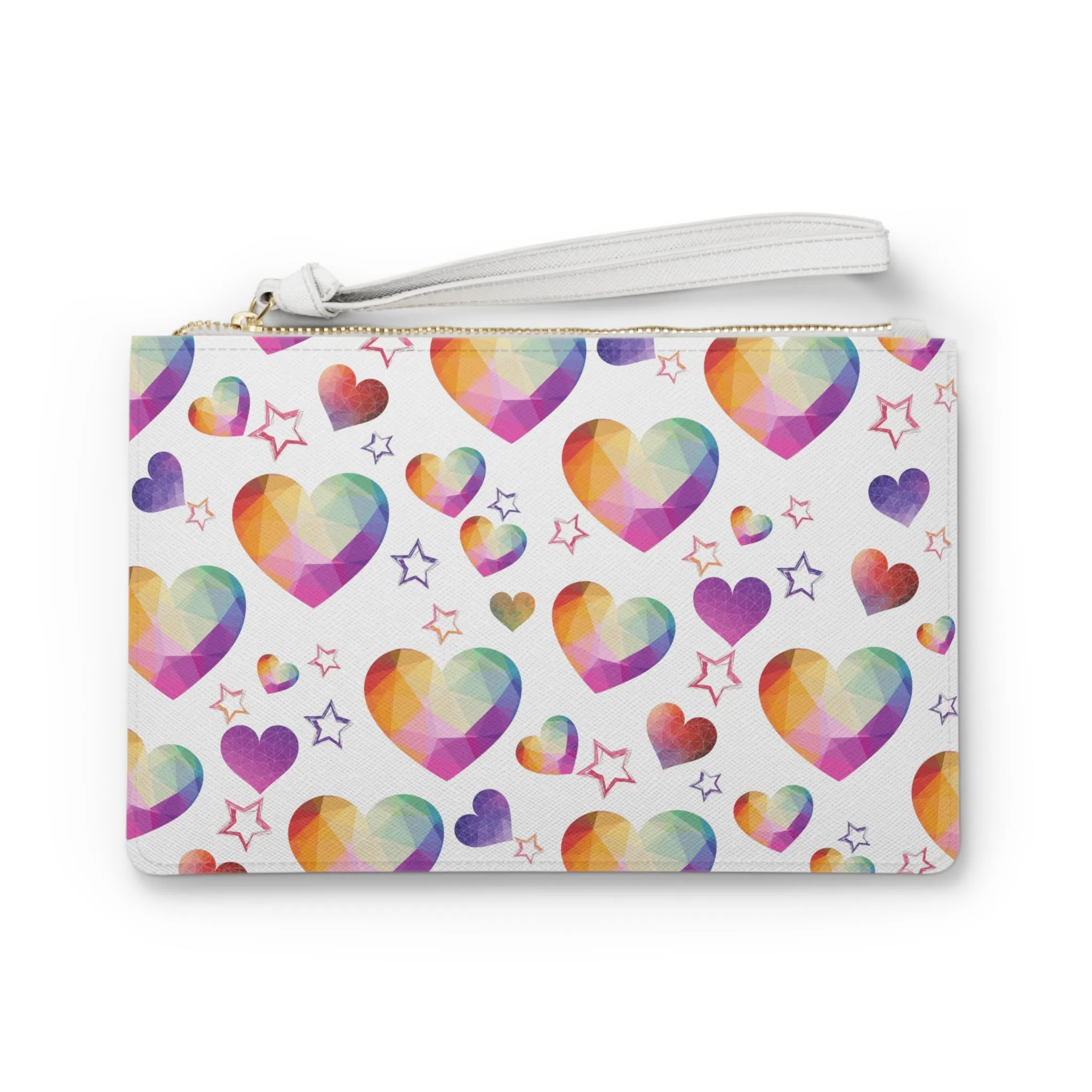 Heartstone Vegan Leather Clutch Bag