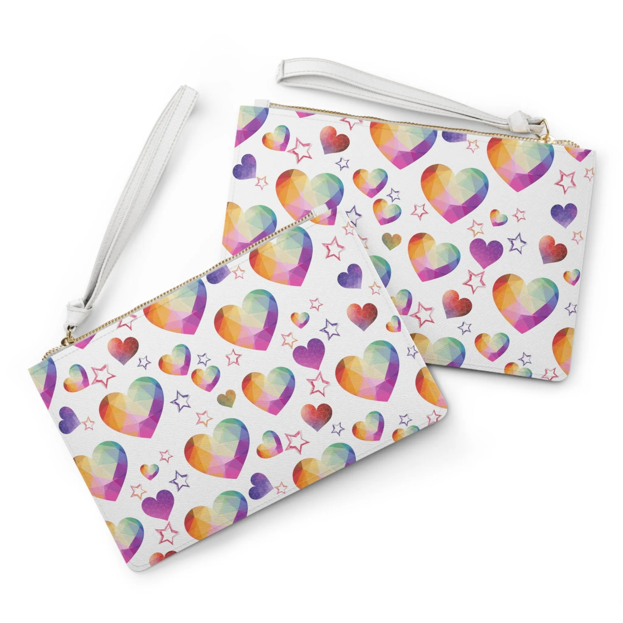 Heartstone Vegan Leather Clutch Bag