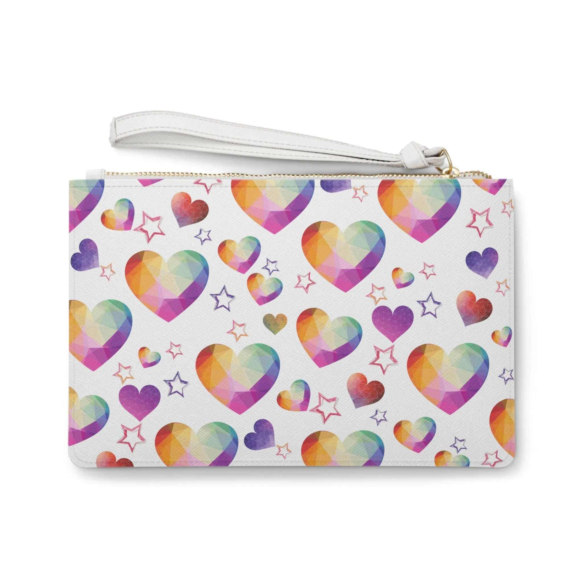 Heartstone Vegan Leather Clutch Bag