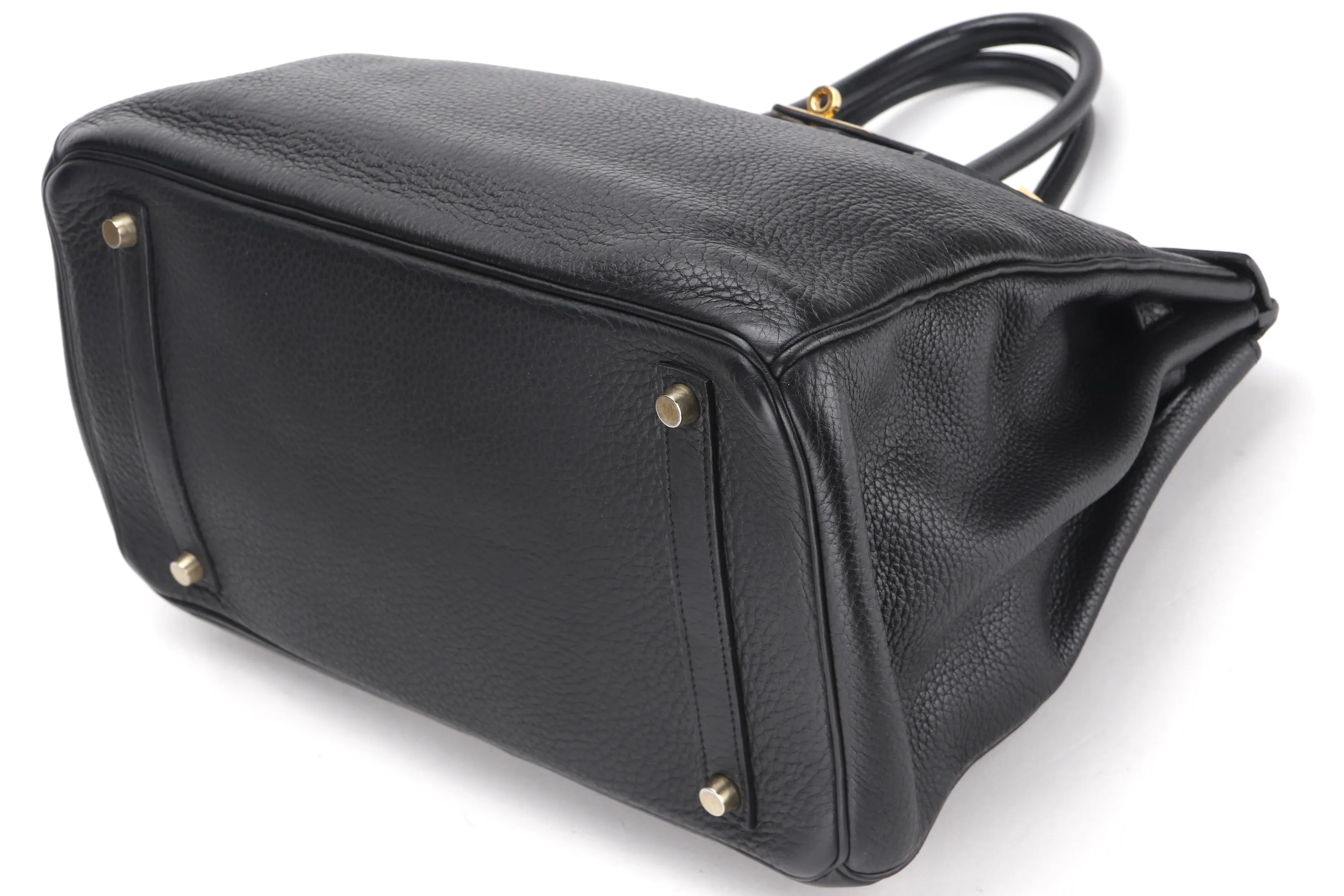 HERMES BIRKIN 35 [STAMP P (YEAR 2012)] BLACK TOGO LEATHER GOLD HARDWARE, WITH LOCK, KEYS & DUST COVER