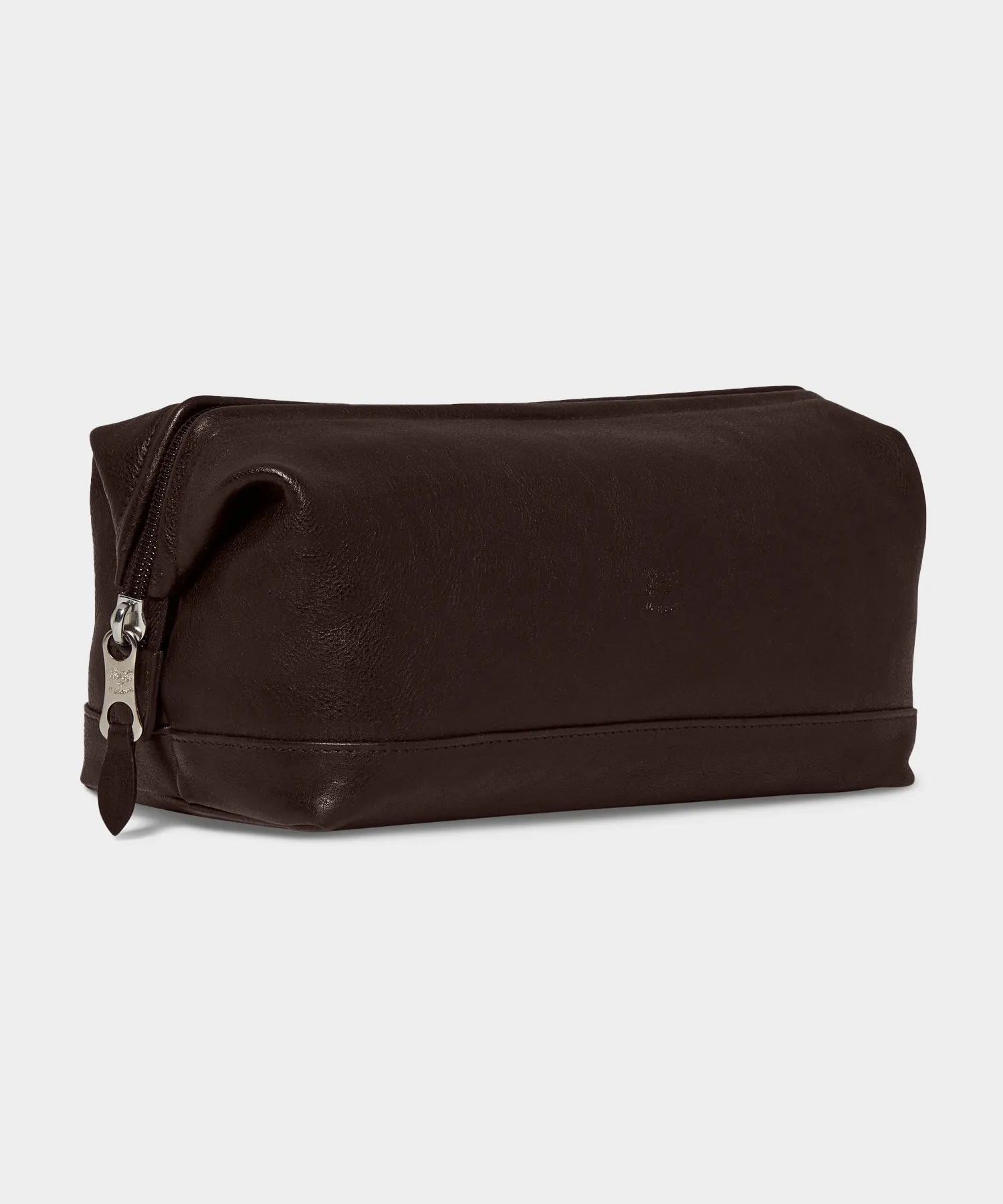 Il Bisonte Leather Dopp Kit in Caffe
