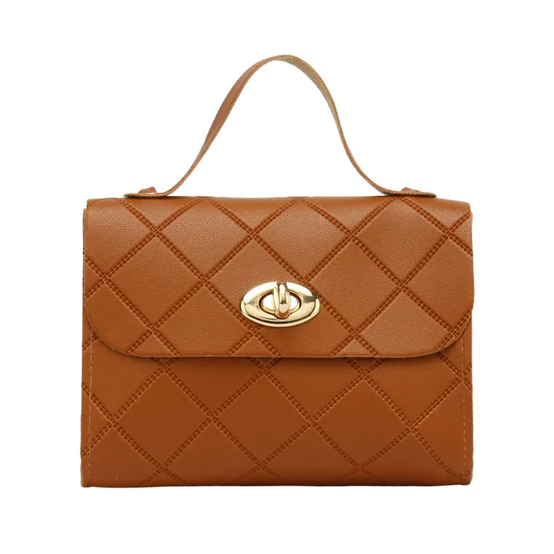 INSTOCK - Diamond striped small square bag women's handbags