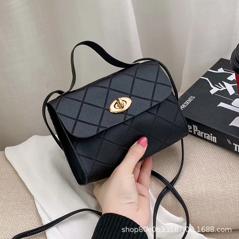 INSTOCK - Diamond striped small square bag women's handbags