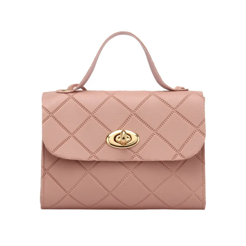 INSTOCK - Diamond striped small square bag women's handbags
