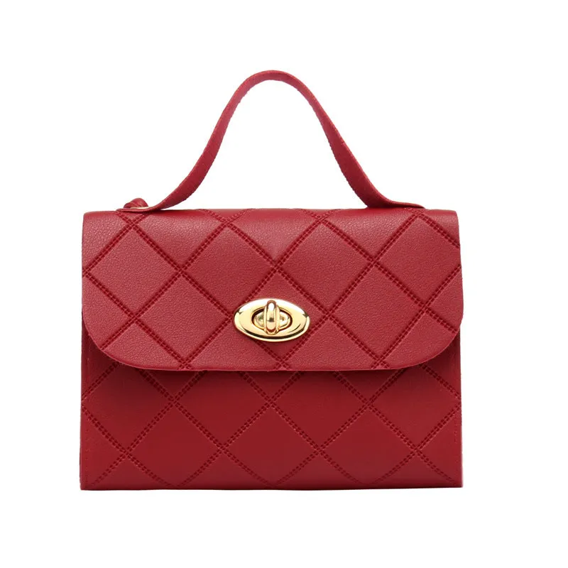 INSTOCK - Diamond striped small square bag women's handbags