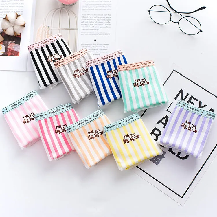 INSTOCK-New striped pure cotton teenage underwear