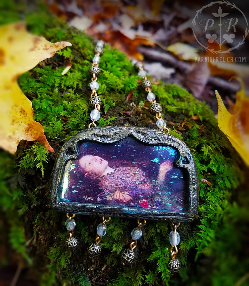 Iridescent Ophelia ~ Pictorial Shrine Amulet