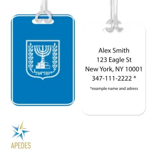 Israel Rectangle Luggage Tag