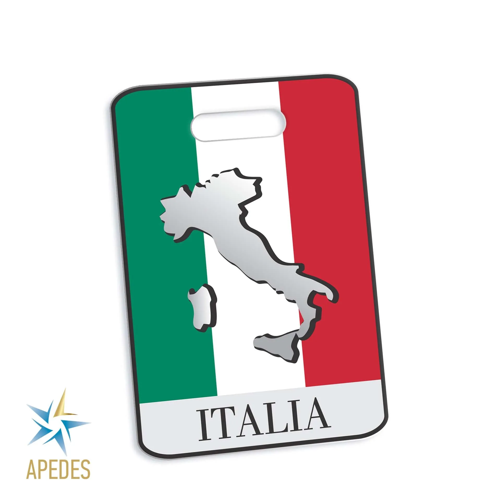 Italy Flag Rectangle Luggage Tag