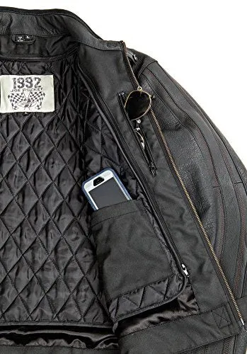 Joe Rocket Vintage Rocket Men's Leather Motorcycle Jacket
