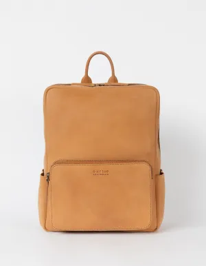 John Backpack Midi Camel Hunter Leather