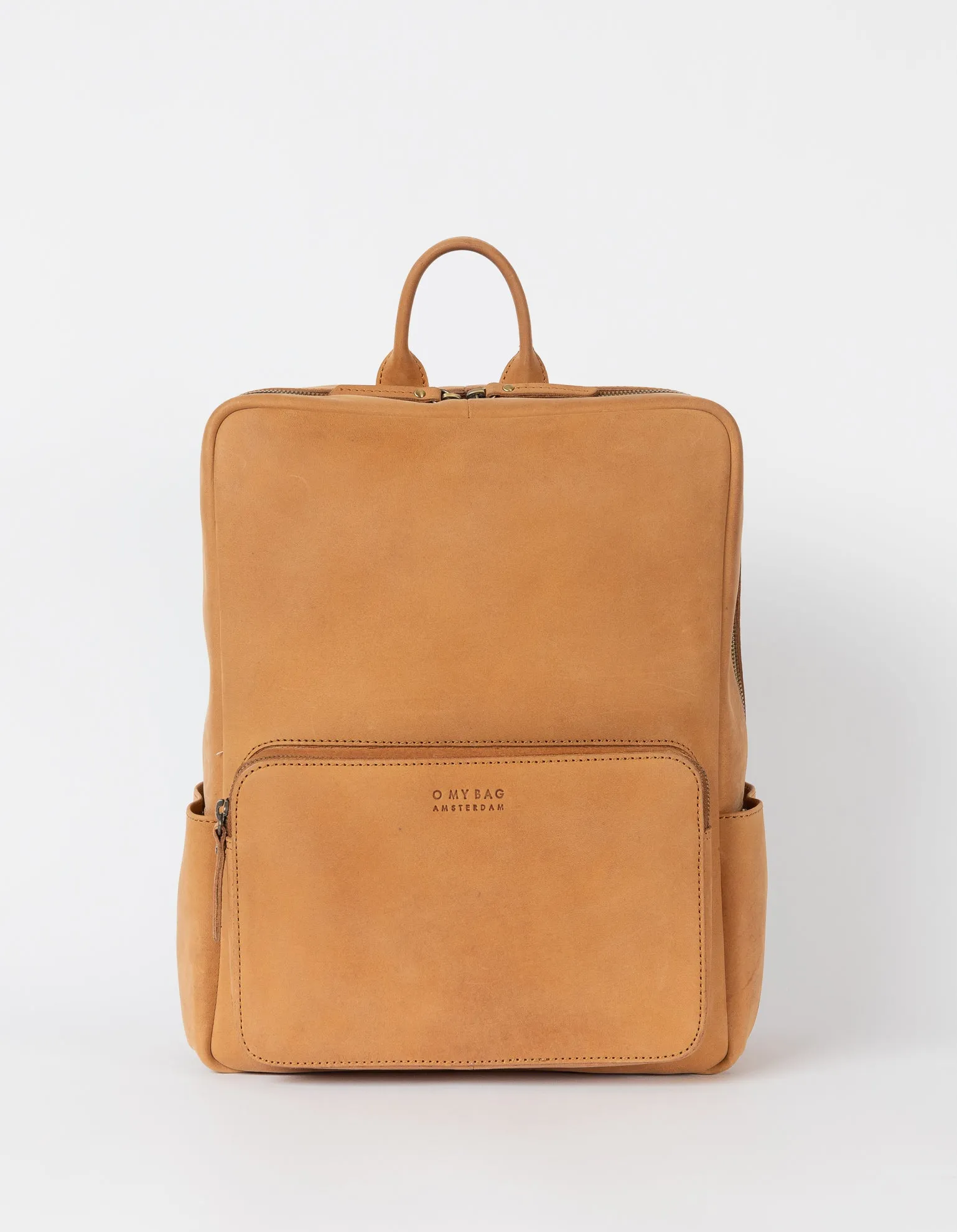 John Backpack Midi Camel Hunter Leather
