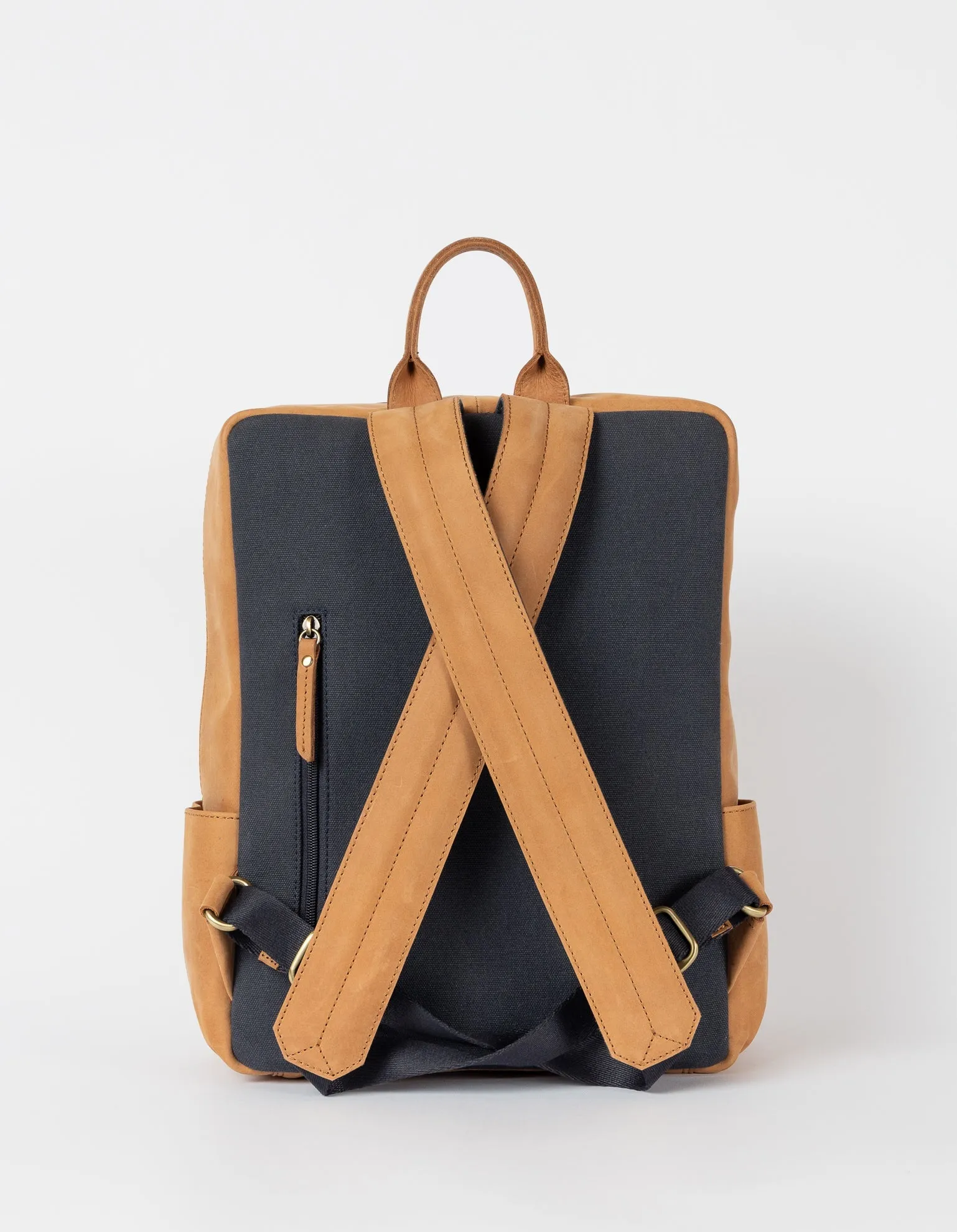 John Backpack Midi Camel Hunter Leather