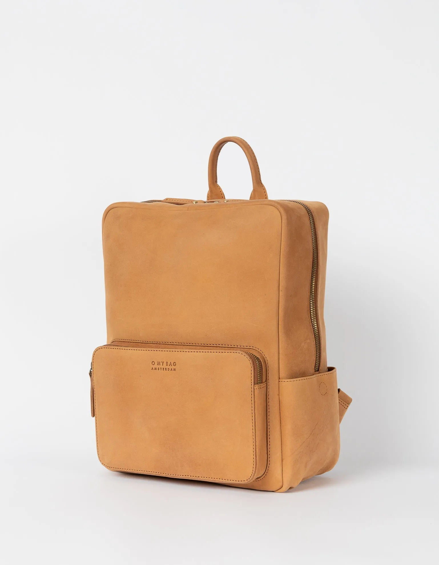 John Backpack Midi Camel Hunter Leather