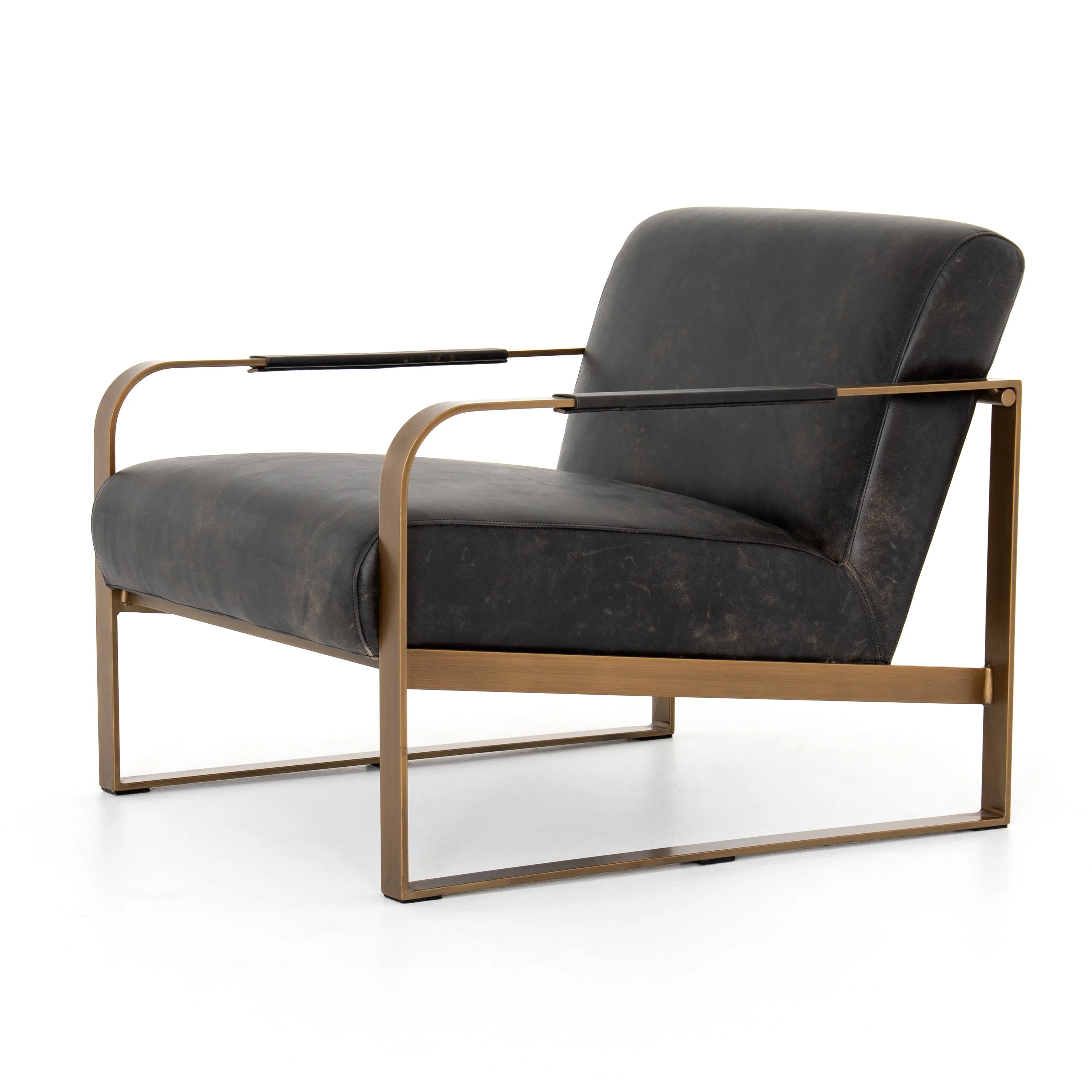 Jules Leather Chair - Rialto Ebony