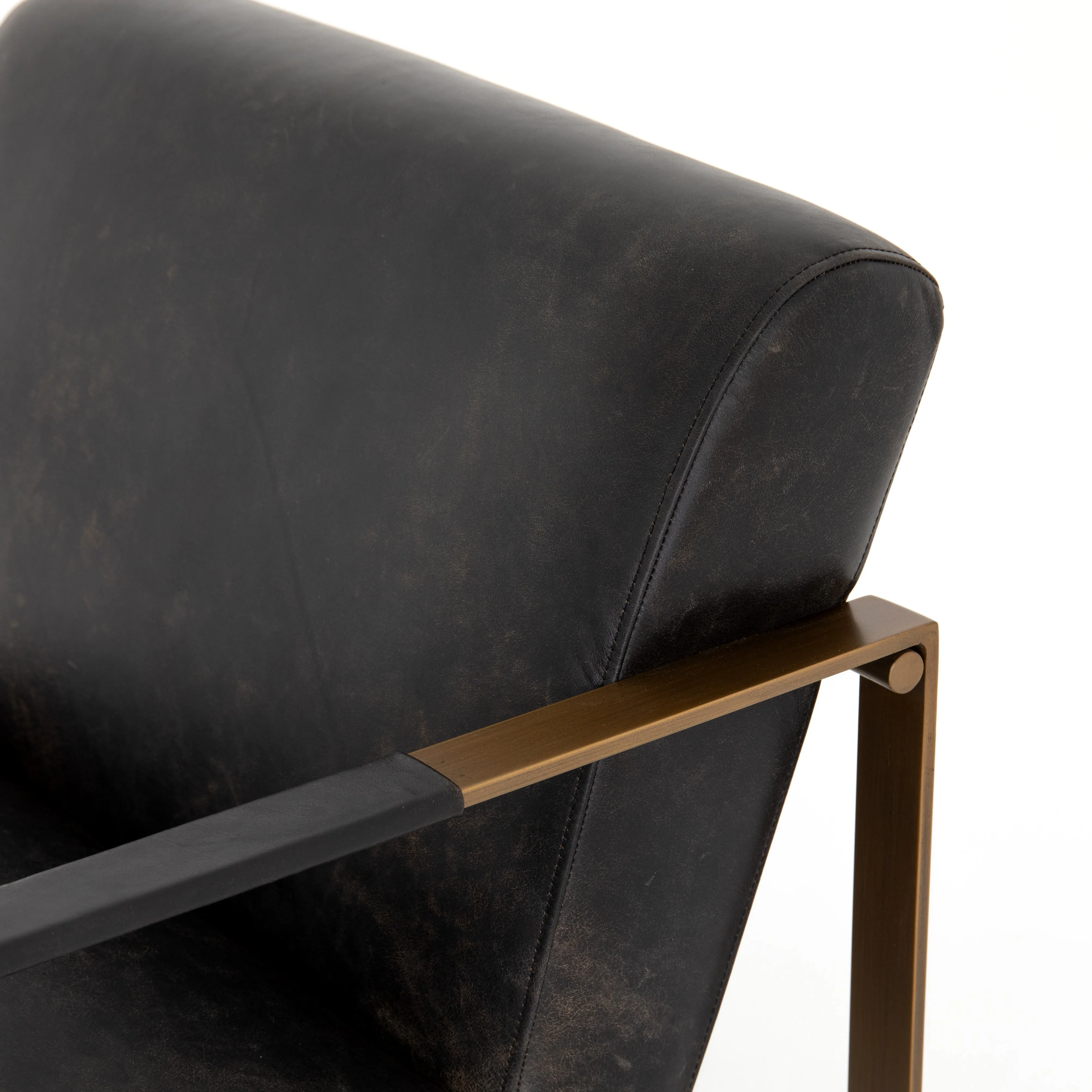 Jules Leather Chair - Rialto Ebony