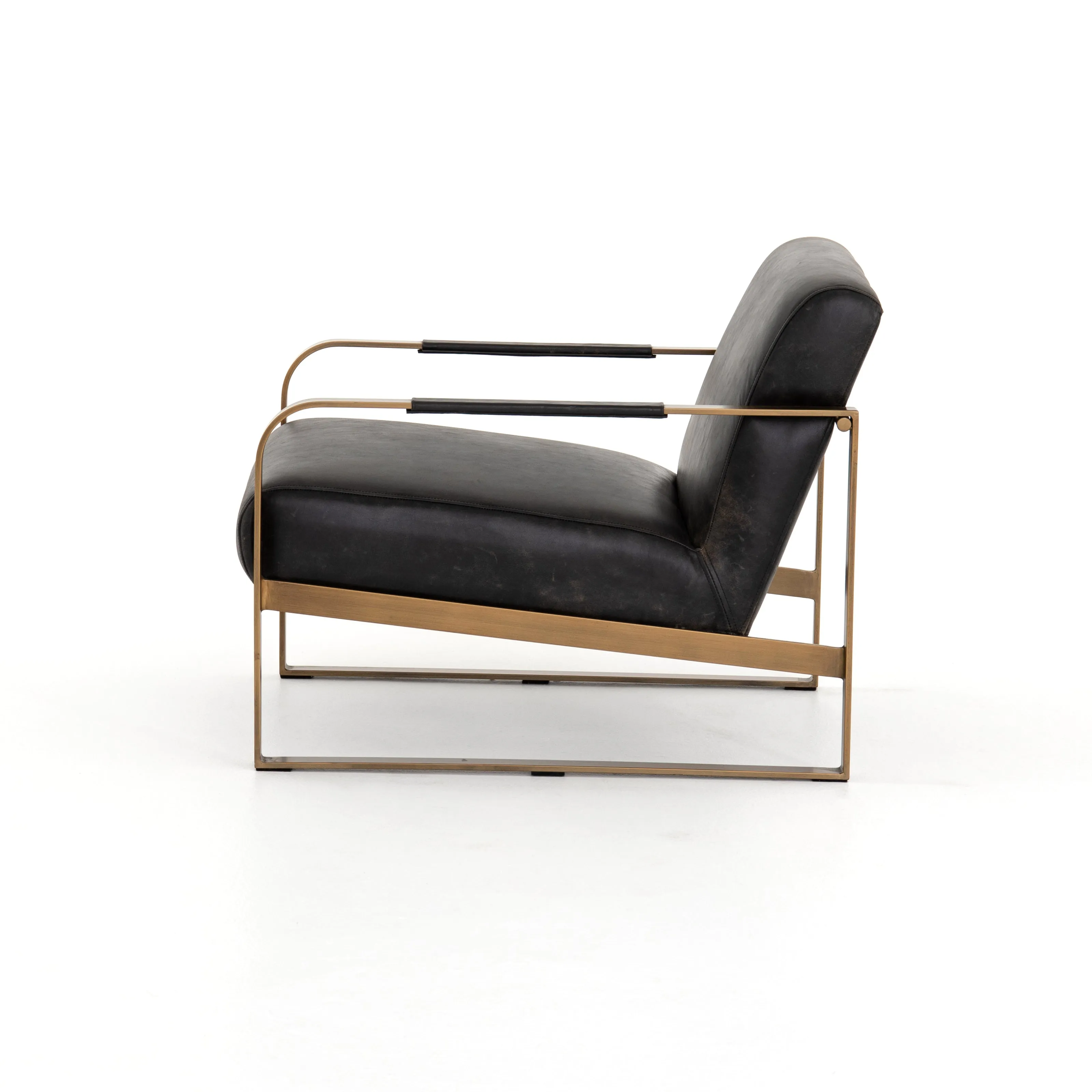 Jules Leather Chair - Rialto Ebony