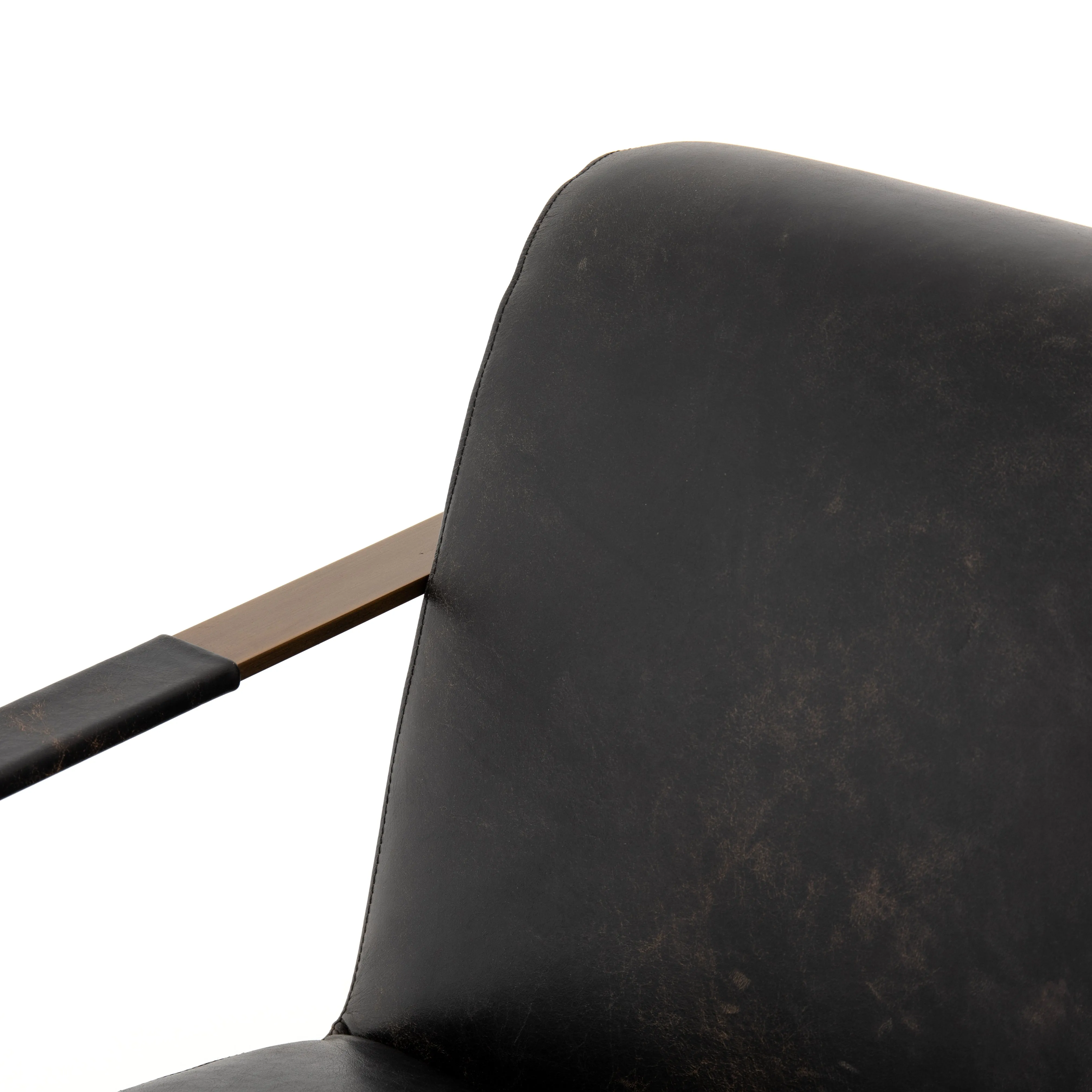 Jules Leather Chair - Rialto Ebony