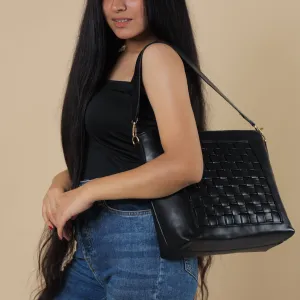 Şıklığın Çantası Leather Crossbag - Black