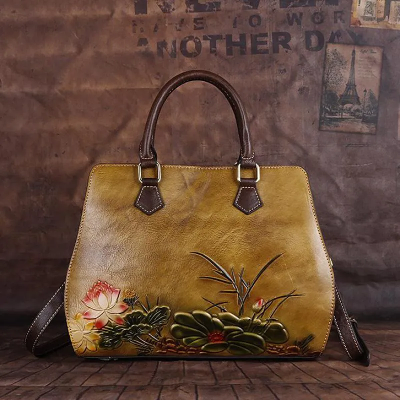 Large Capacity Cow Leather Women Bag