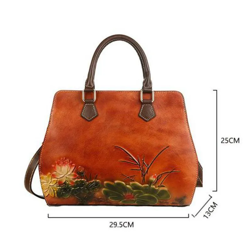 Large Capacity Cow Leather Women Bag