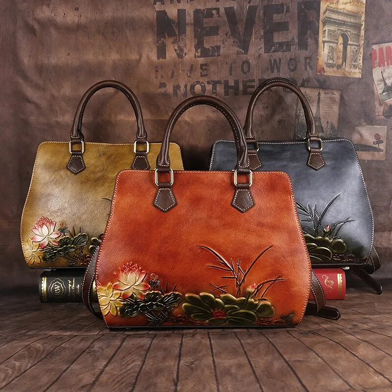 Large Capacity Cow Leather Women Bag