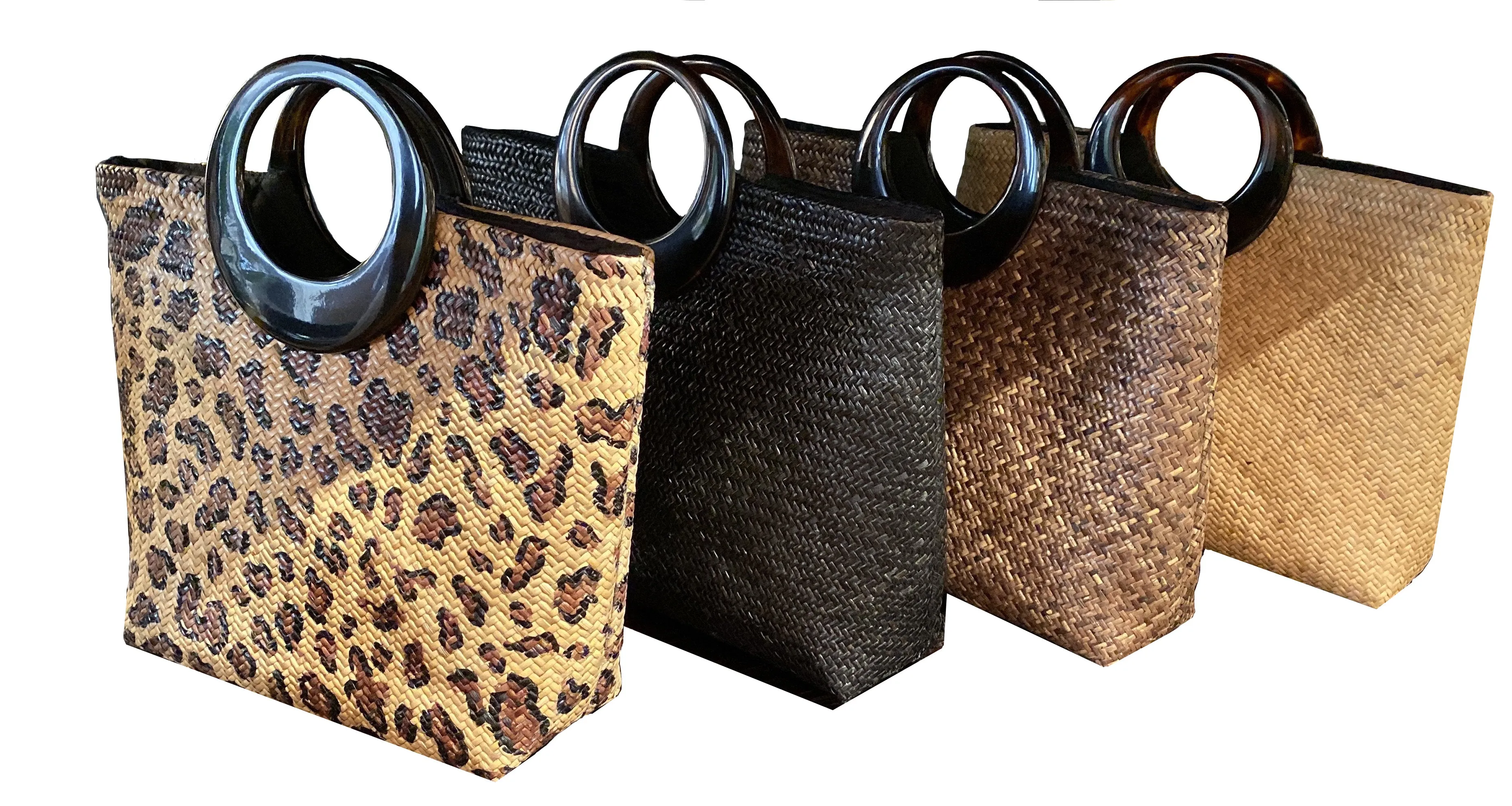 Large Rattan Bag (Round Handle)