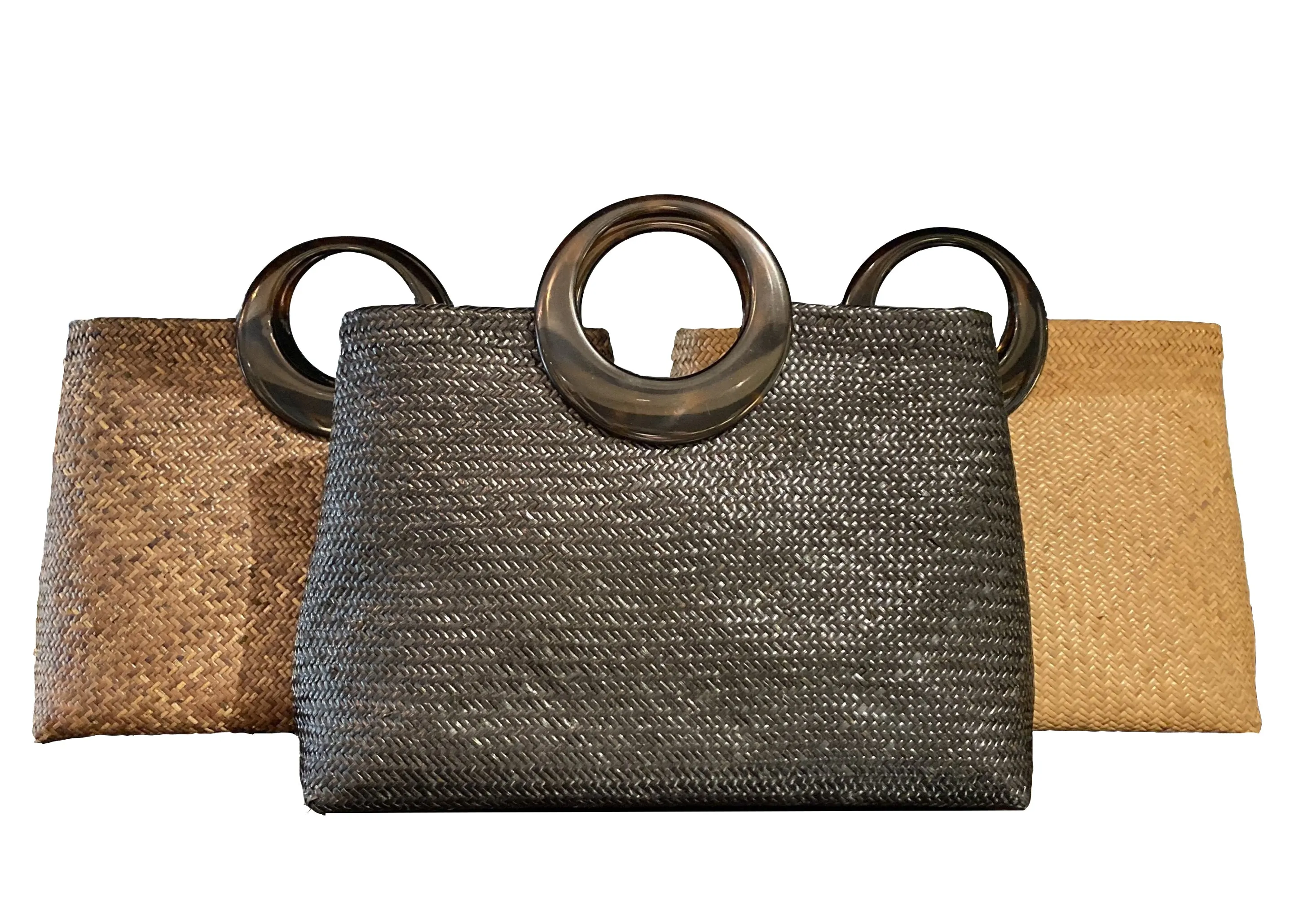 Large Rattan Bag (Round Handle)