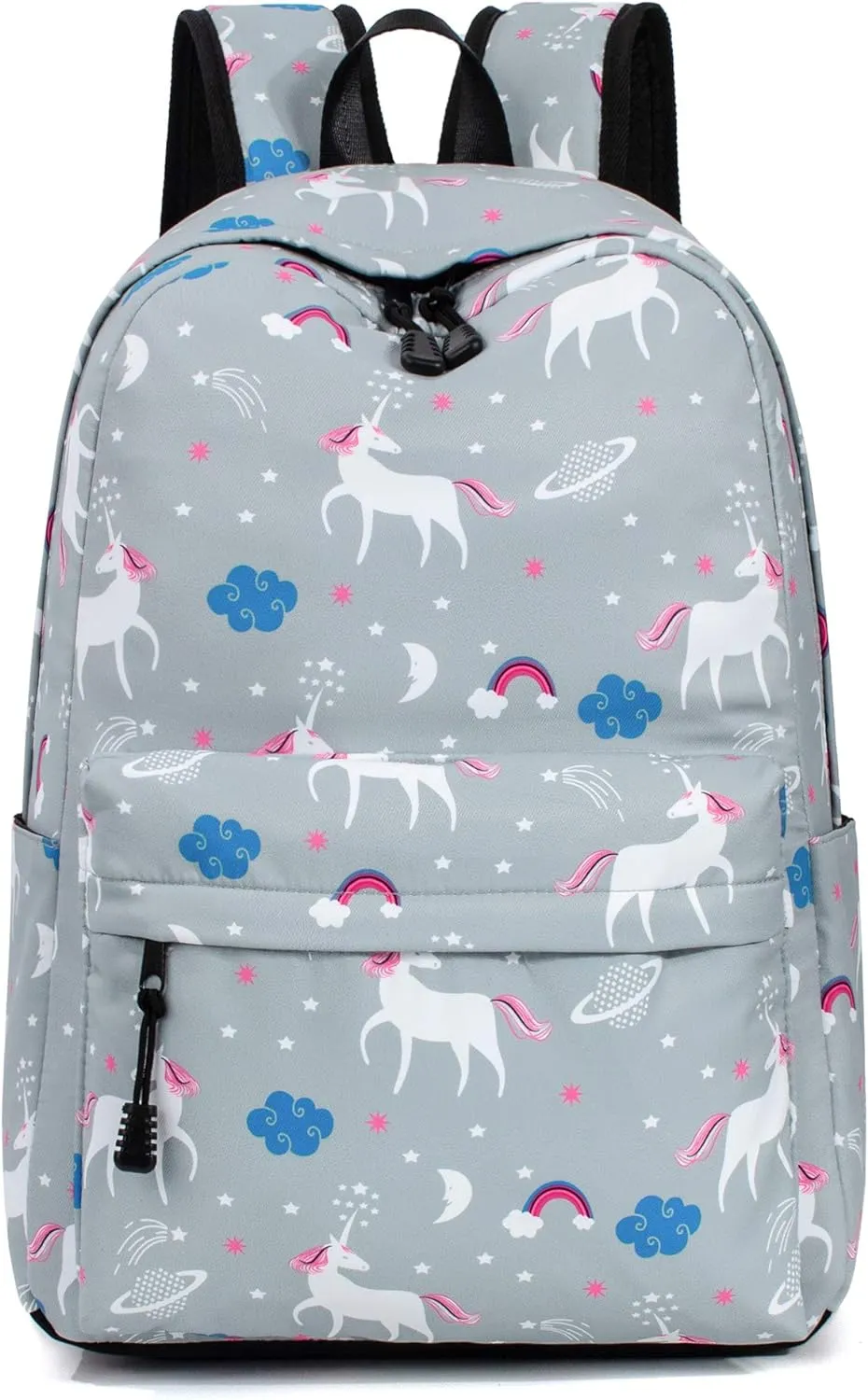 Leaper Unicorn Backpack School Bag Travel Bag Bookbag Gray 2
