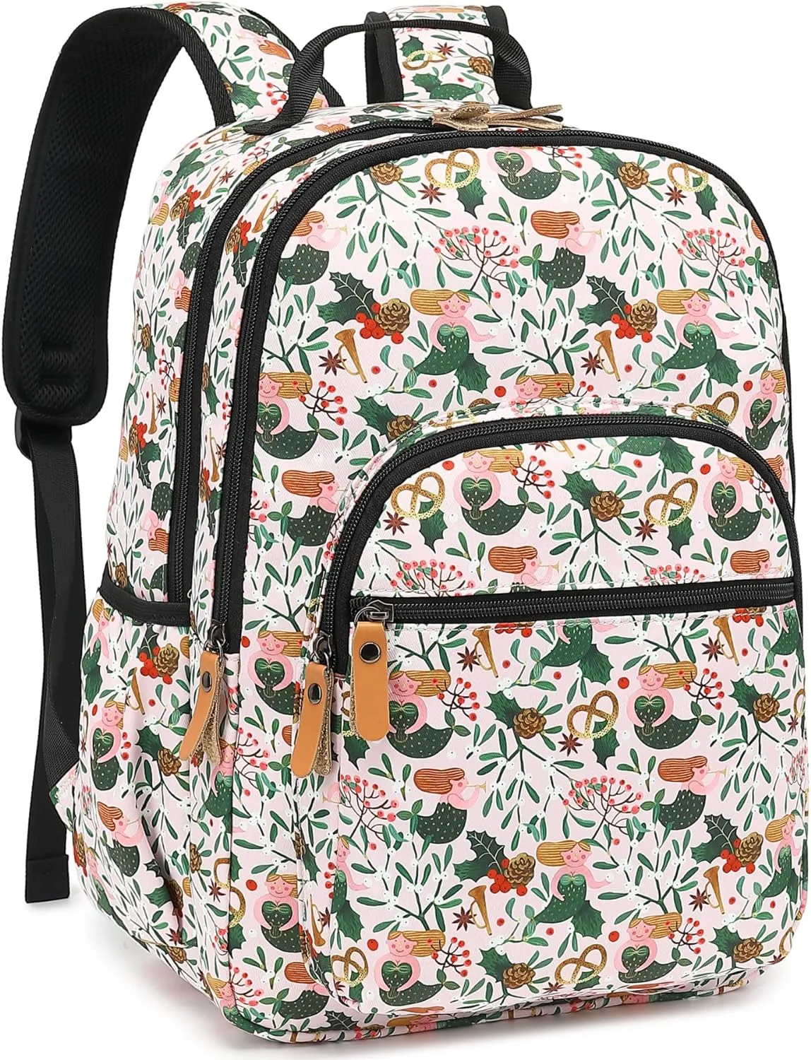 Leaper Water-resistant Floral Backpack Travel Bag bags Satchel