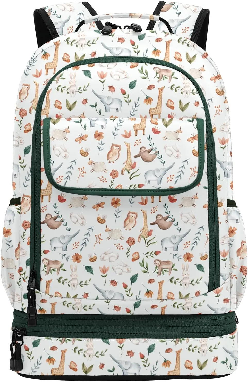 Leaper Water-resistant Floral Backpack Travel Bag bags Satchel