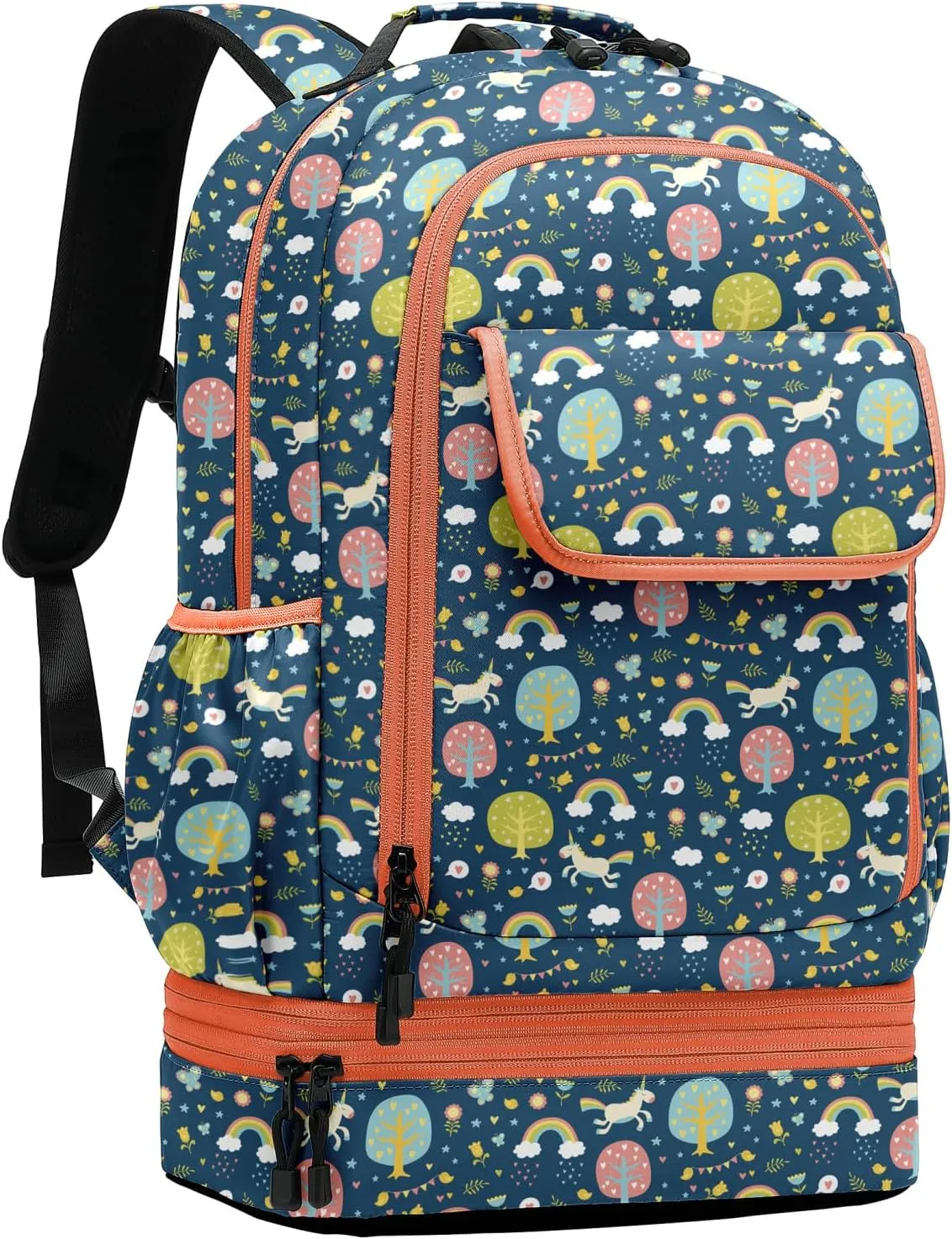 Leaper Water-resistant Floral Backpack Travel Bag bags Satchel