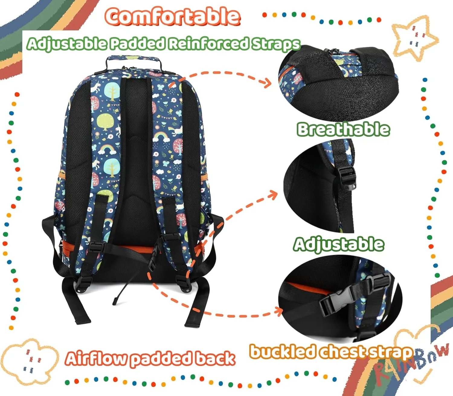 Leaper Water-resistant Floral Backpack Travel Bag bags Satchel