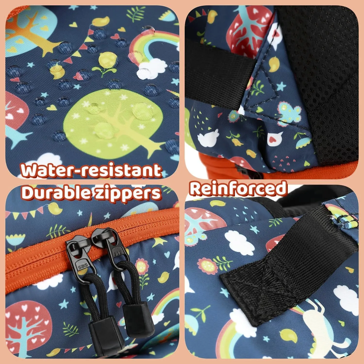 Leaper Water-resistant Floral Backpack Travel Bag bags Satchel