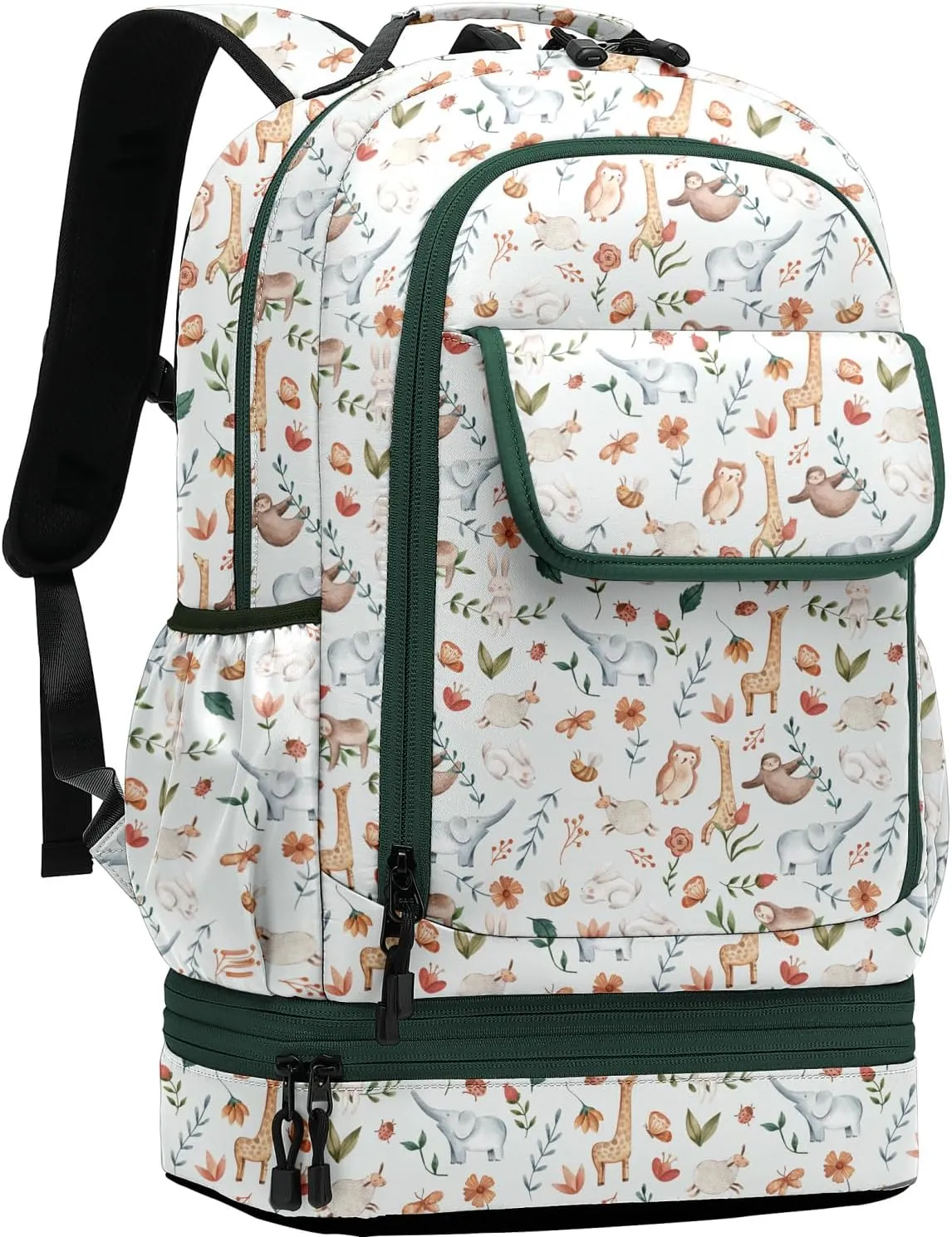Leaper Water-resistant Floral Backpack Travel Bag bags Satchel