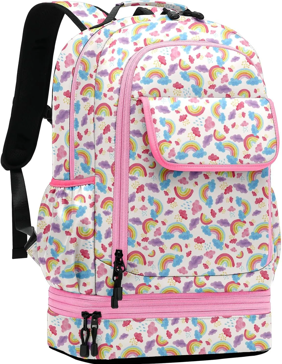 Leaper Water-resistant Floral Backpack Travel Bag bags Satchel