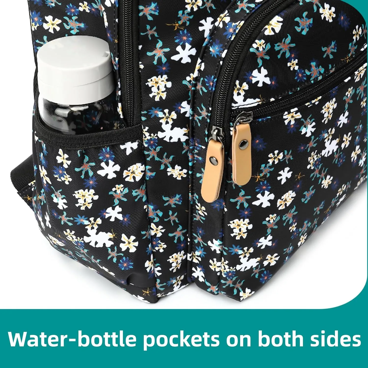 Leaper Water-resistant Floral Backpack Travel Bag bags Satchel