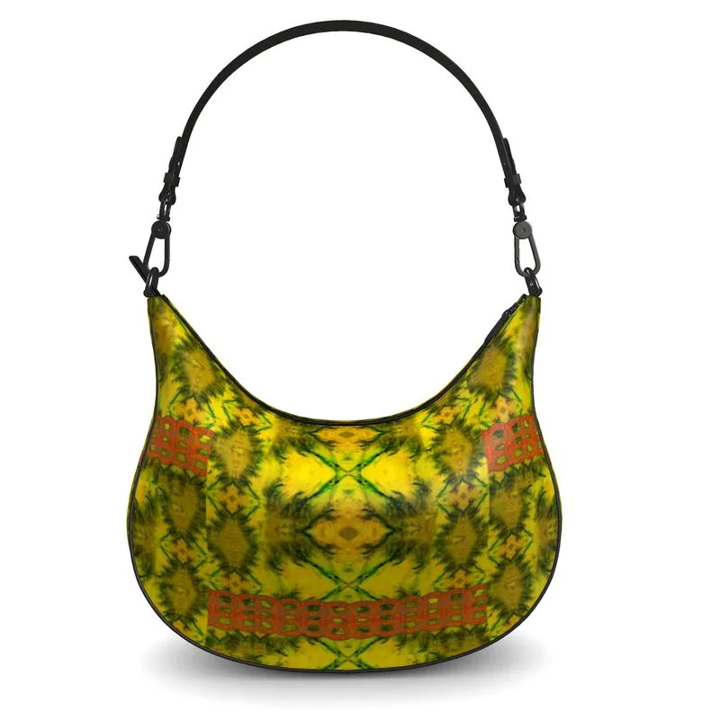 Leather Curve Hobo Bag (Chain Collection) RJSTH@Fabric#1 RJSTHs2021 RJS