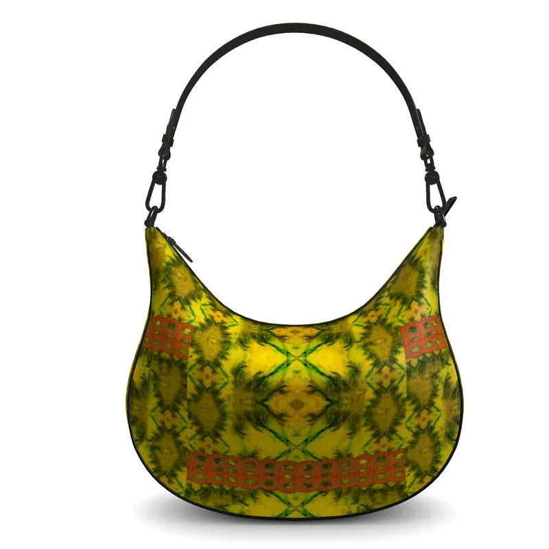 Leather Curve Hobo Bag (Chain Collection) RJSTH@Fabric#1 RJSTHs2021 RJS