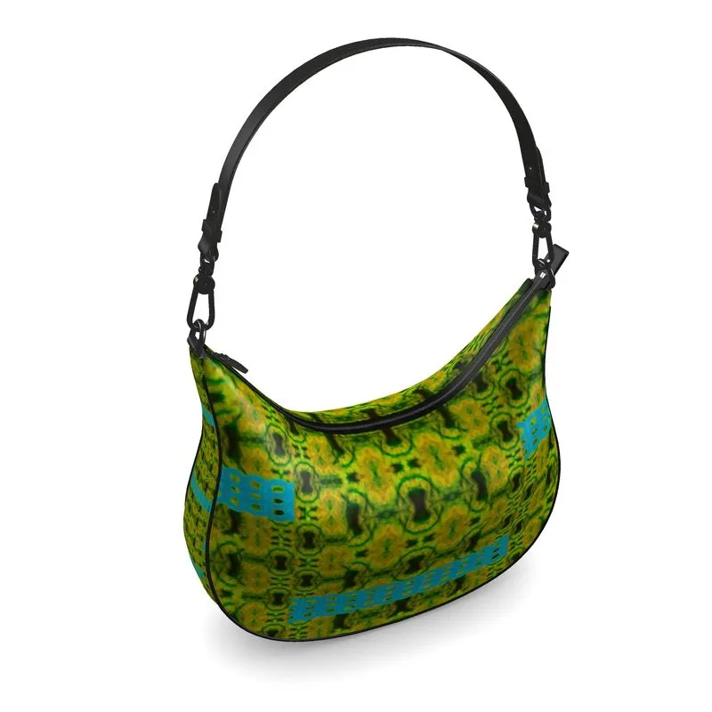Leather Curve Hobo Bag (Chain Collection) RJSTH@Fabric#10 RJSTHs2021 RJS