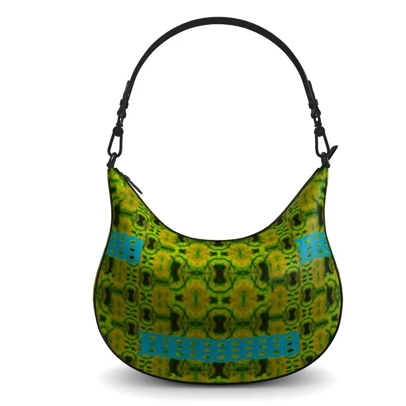 Leather Curve Hobo Bag (Chain Collection) RJSTH@Fabric#10 RJSTHs2021 RJS