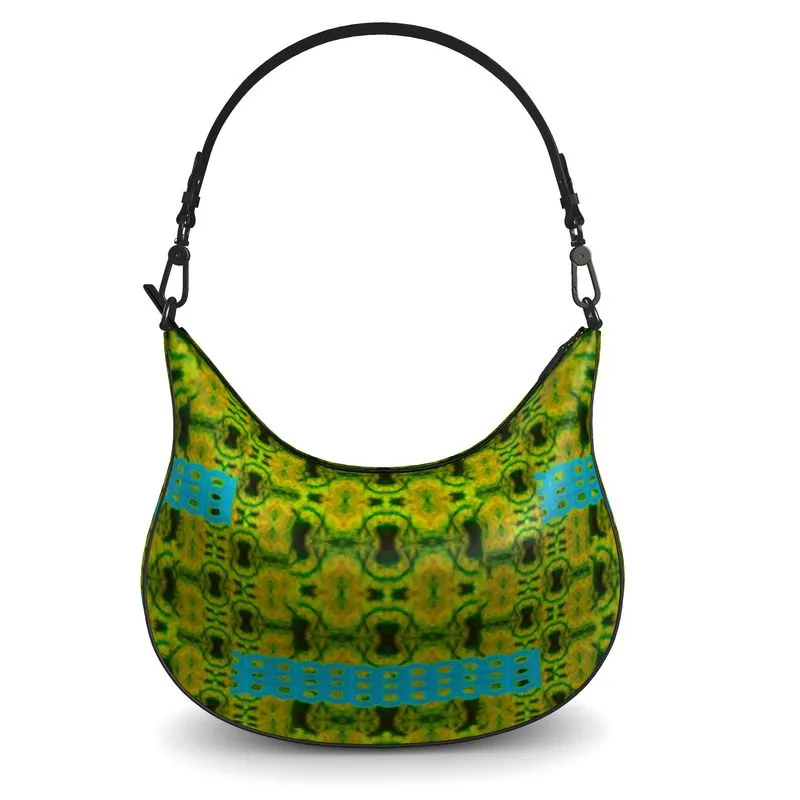 Leather Curve Hobo Bag (Chain Collection) RJSTH@Fabric#10 RJSTHs2021 RJS