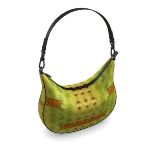 Leather Curve Hobo Bag (Chain Collection) RJSTH@Fabric#2 RJSTHs2021 RJS