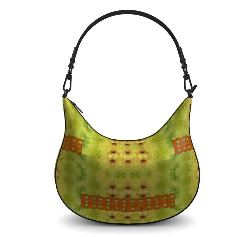 Leather Curve Hobo Bag (Chain Collection) RJSTH@Fabric#2 RJSTHs2021 RJS